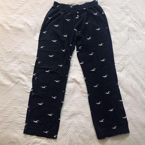 Women's Hollister Logo Print Navy Sleep Pants